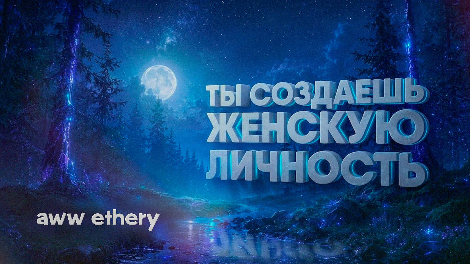 Ты создаешь женскую личность